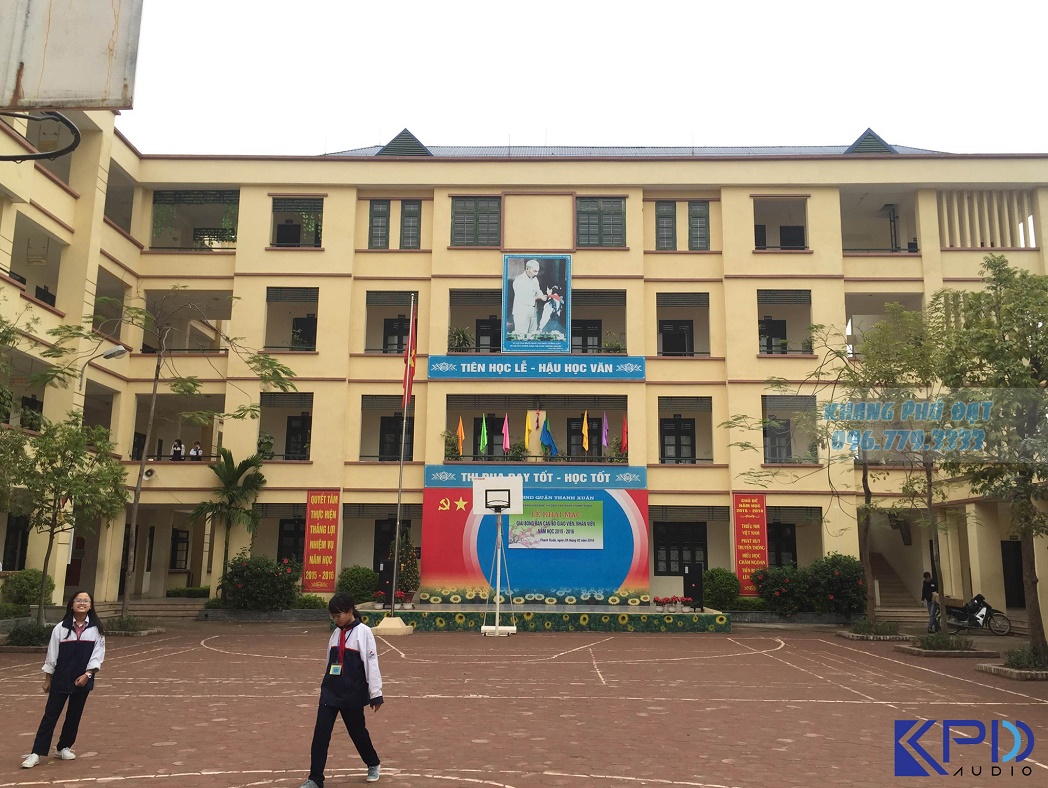 Dự án dàn âm thanh cho trường THCS Khương Mai, Hà Nội