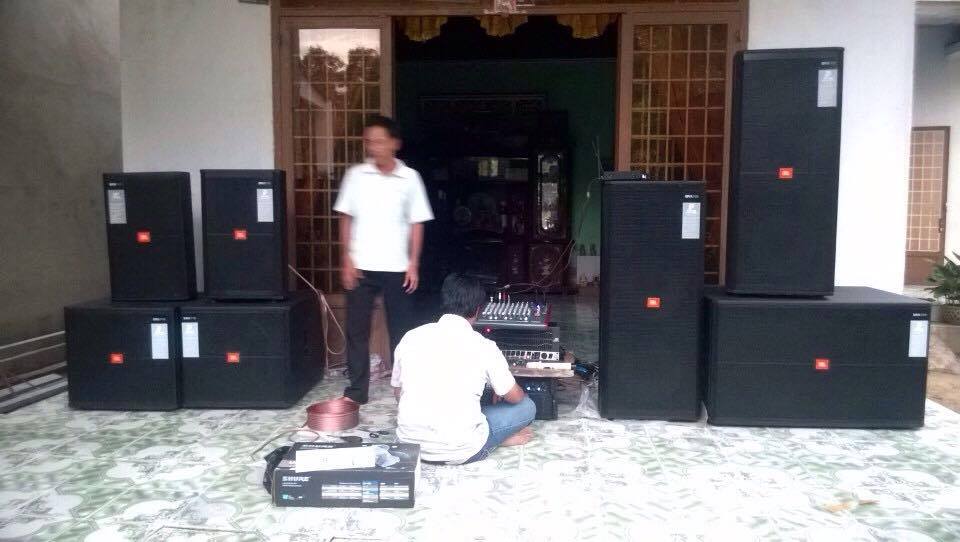 Thiết kế dàn âm thanh cho đám cưới của anh Hải ở Cẩm Xuyên Hà Tĩnh