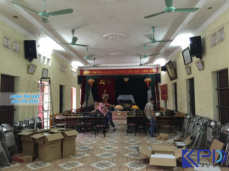 Lắp đặt dàn âm thanh hội trường tại Thôn Như Lân