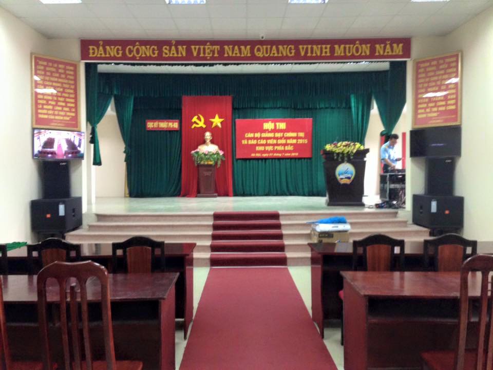 Dự án lắp đặt âm thanh hội trường của nhà máy A34